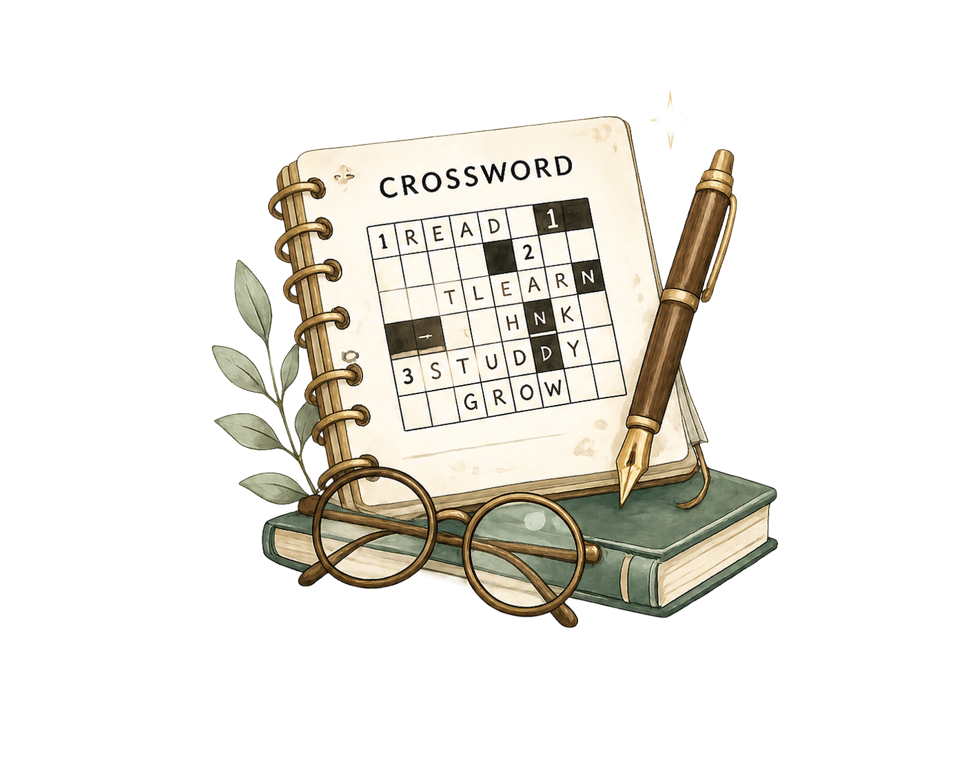 Crossword illustration